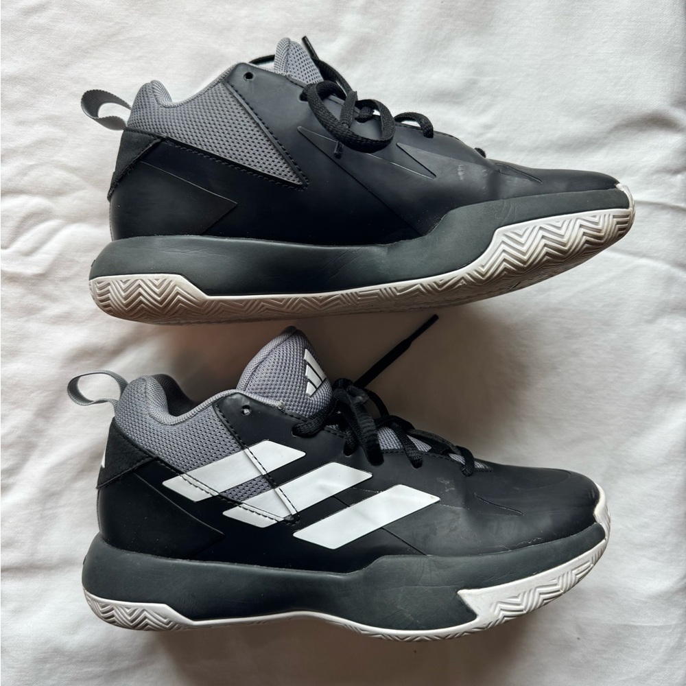 Adidas Kids Black and White Basketball shoes